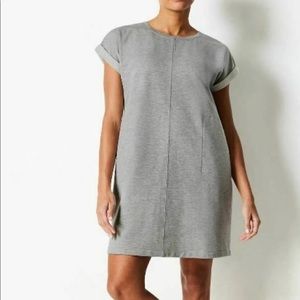J.Jill Fit Short Sleeve Crew Neck Sweatshirt Dress with Pockets